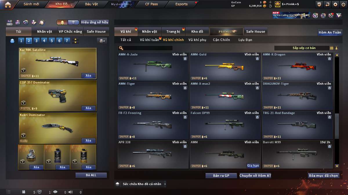 shop acc cf uy tin gia re